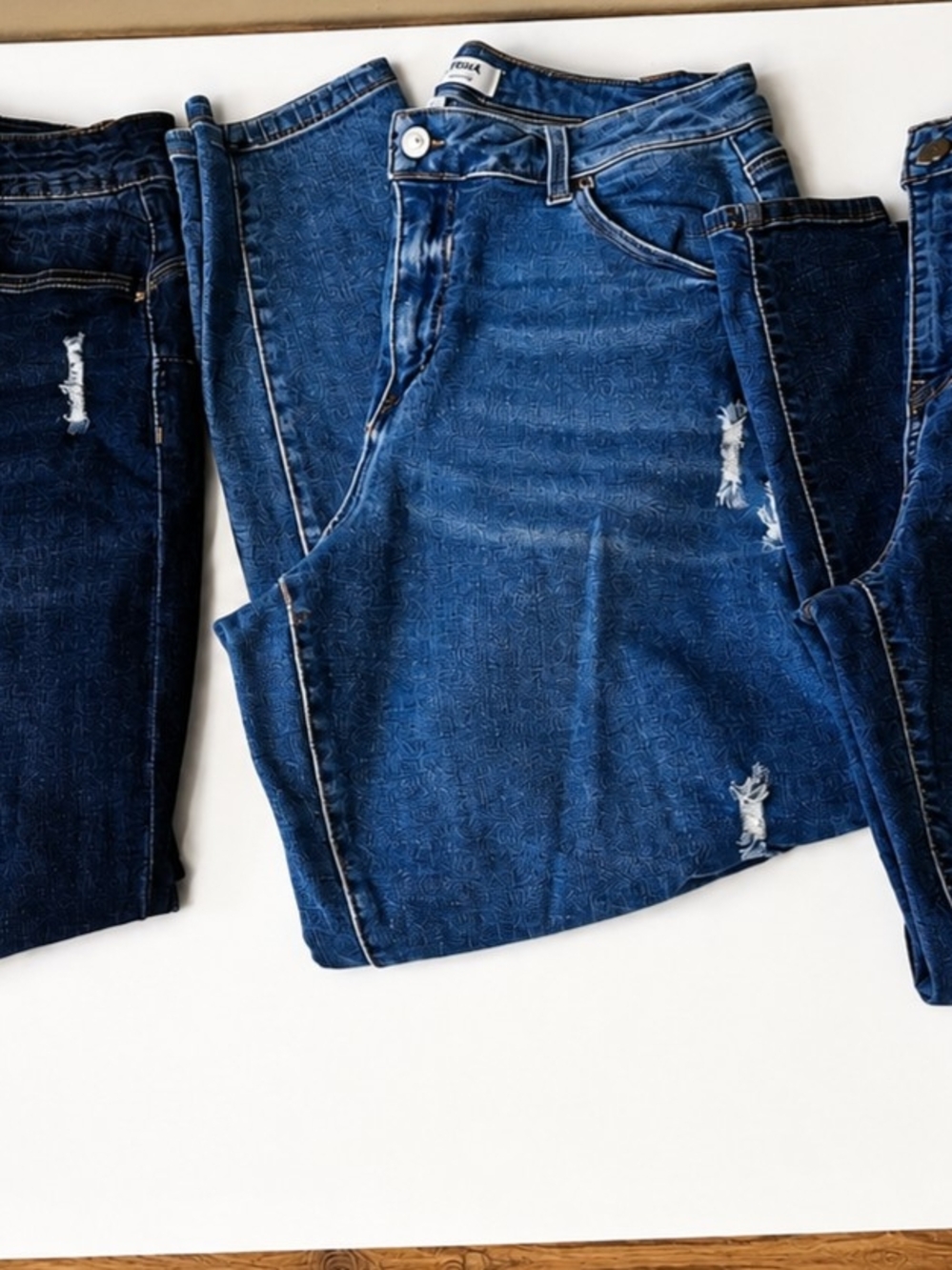 Wax Jean Women's L Blue Skinny Jeans 3 Pairs